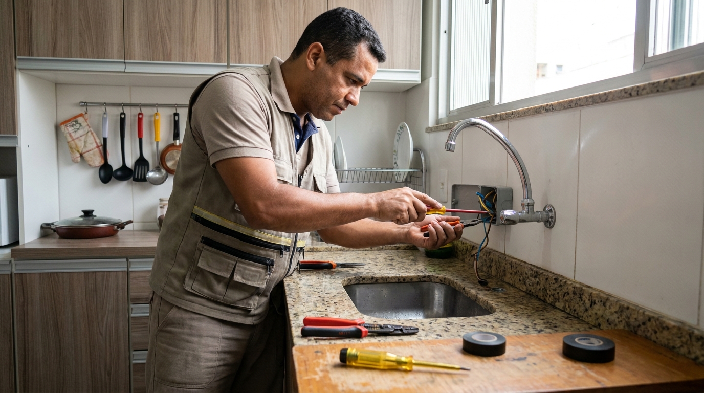 Instalação em Cozinha ou Área Gourmet na Estrela, Ponta Grossa‑PR