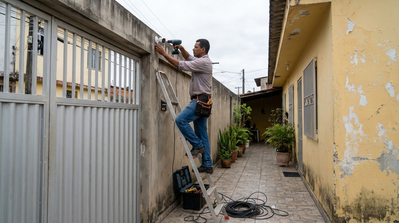 Passagem de Cabeamento no Centro, Ponta Grossa‑PR