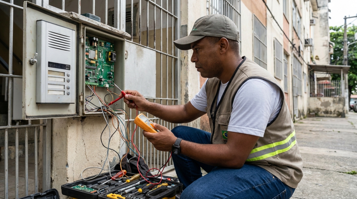 Reparo de Placa e Campainha na Colônia Dona Luíza, Ponta Grossa‑PR