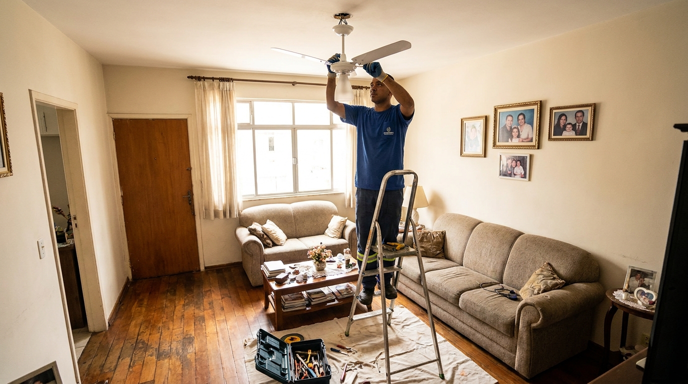 Substituição de Ventilador em Ponta Grossa‑PR