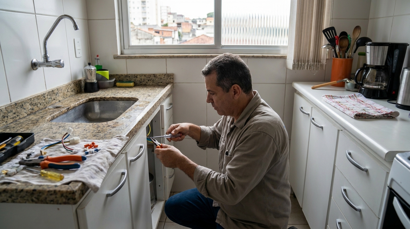 Troca de Torneira Elétrica na Estrela, Ponta Grossa‑PR